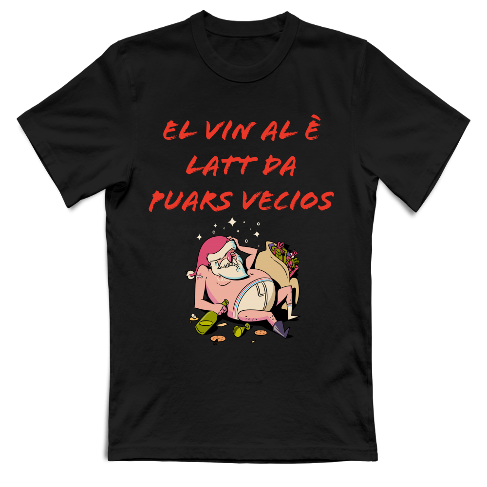 T-Shirt Unisex T-Shirt in Dialetto Friulano Unisex EL VIN AL  LAT